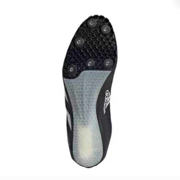 ADIDAS SPRINTER BLACK/WHITE TRACK SPIKES NEW - Picture 4 of 10